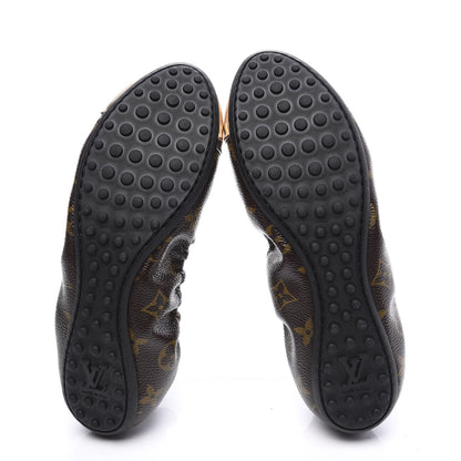 Louis Vuitton Patent Monogram Flirty Ballerina Flats 38 Gold 6 of 10