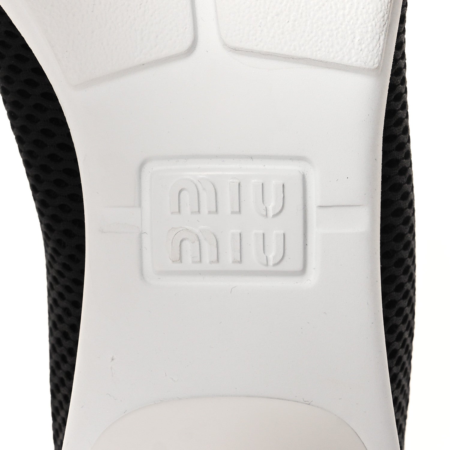 Miu Miu Mesh Kitten Heels Sneakers 41 Black 8 of 9
