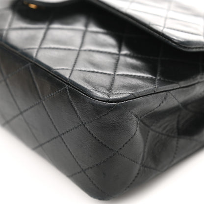 Chanel Lambskin Quilted Medium Double Flap Black 13 of 19
