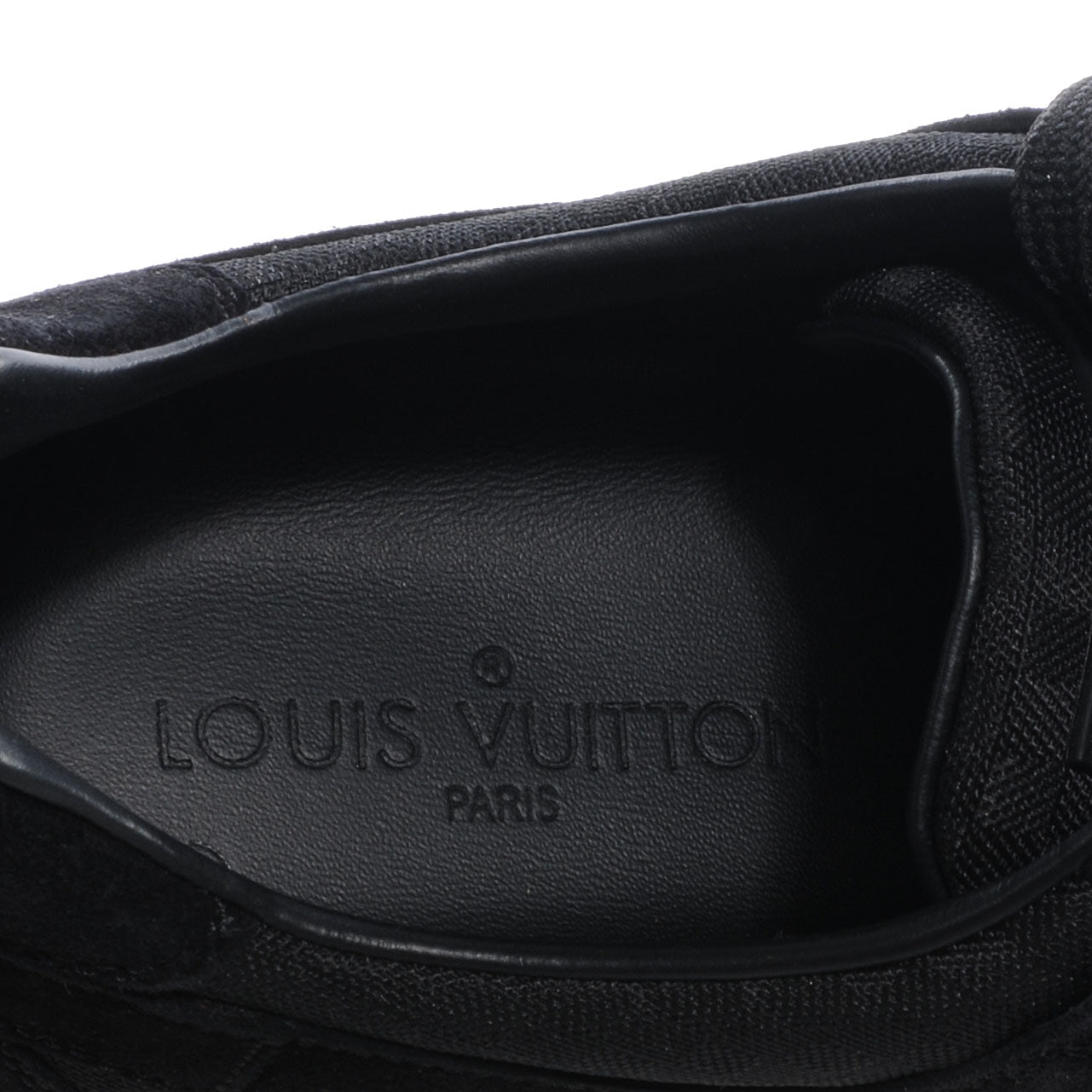 Louis Vuitton Suede Mini Damier Vibes Sneakers Black 6.5 5 of 6