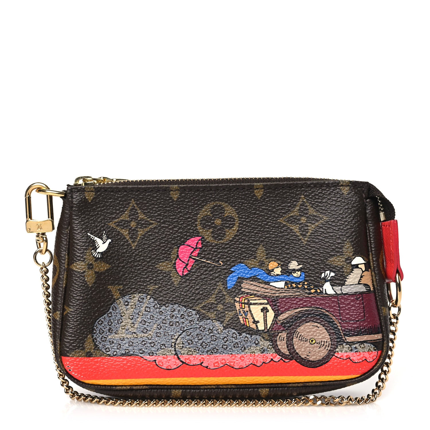 Louis Vuitton Monogram 2015 Christmas Animation Mini Pochette Accessories 1 of 10