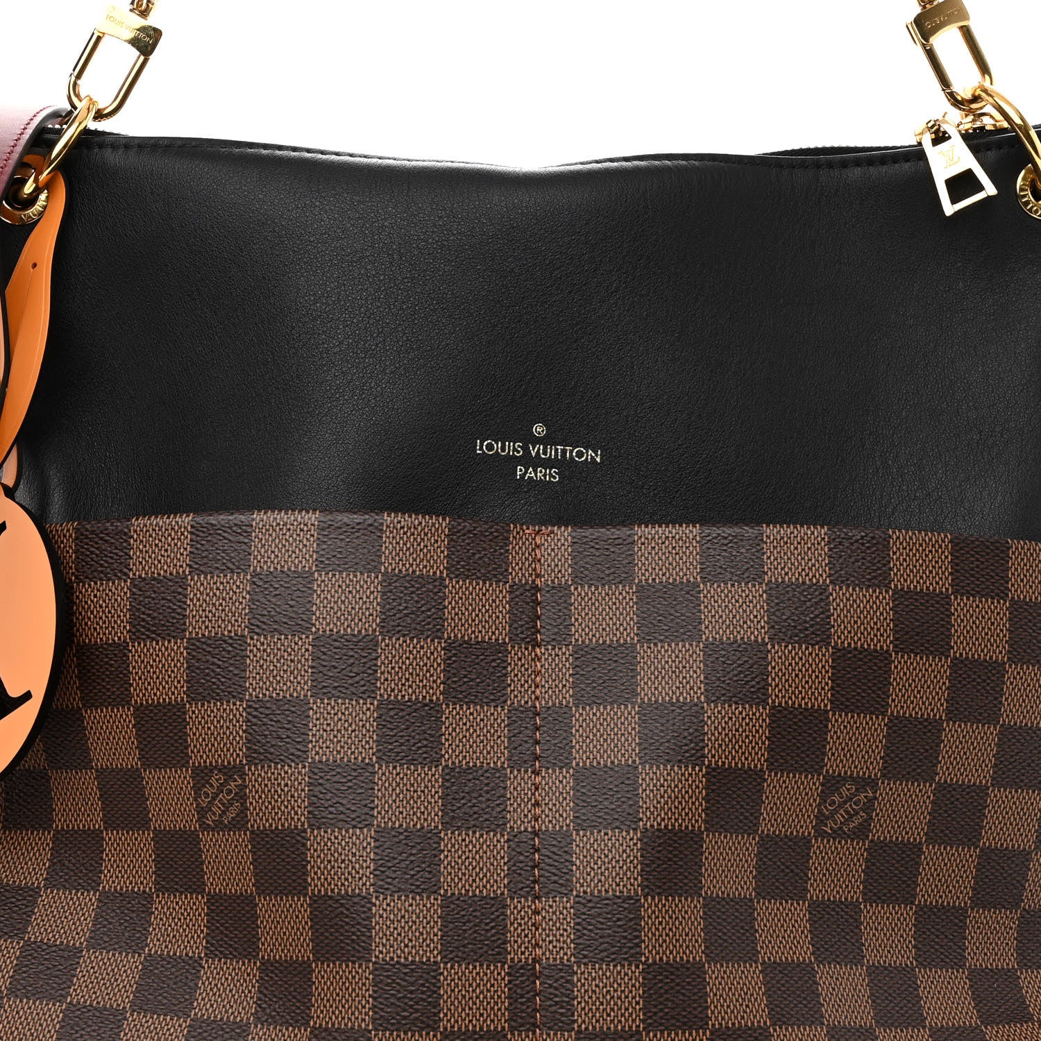 Louis Vuitton Damier Ebene Calfskin Maida Black 7 of 10