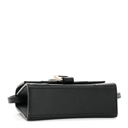 Balenciaga Grained Calfskin Hourglass Top Handle Bag Mini Black 4 of 11