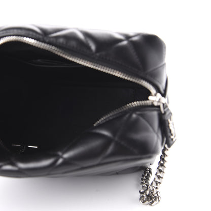 Saint Laurent Calfskin Y Quilted Monogram Small Loulou Bowling Bag Black 5 of 9