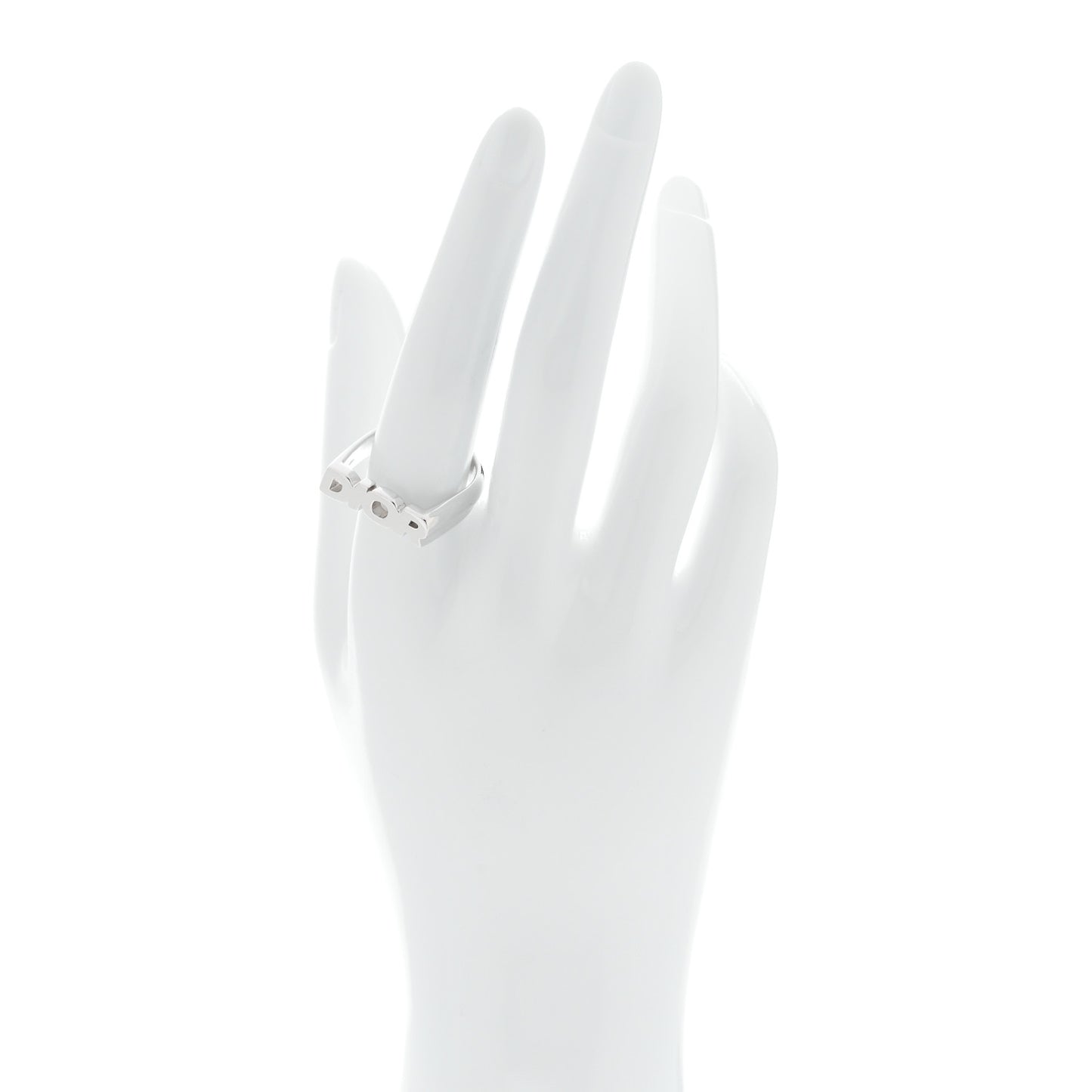 Sterling Silver Logo Ring M