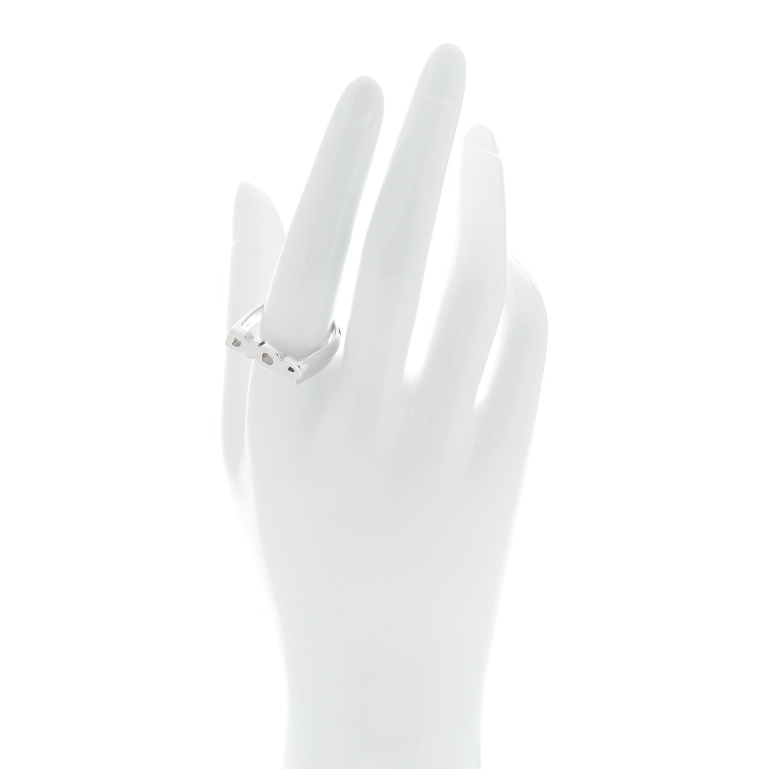 Christian Dior Sterling Silver Logo Ring M 2 of 5