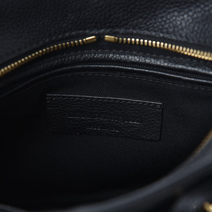 Alexander McQueen Pebbled Calfskin Mini Skull Padlock Zip Around Tote Black 6 of 9