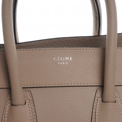 Celine Drummed Calfskin Mini Luggage Dune 3 of 8