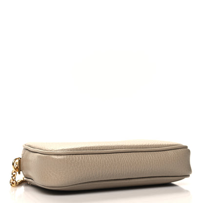 Gucci Dollar Calfskin Super Mini GG Marmont Chain Shoulder Bag Beige 4 of 11