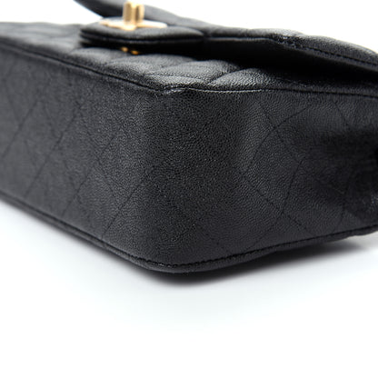 Chanel Caviar Quilted Mini Top Handle Rectangular Flap Black 7 of 9