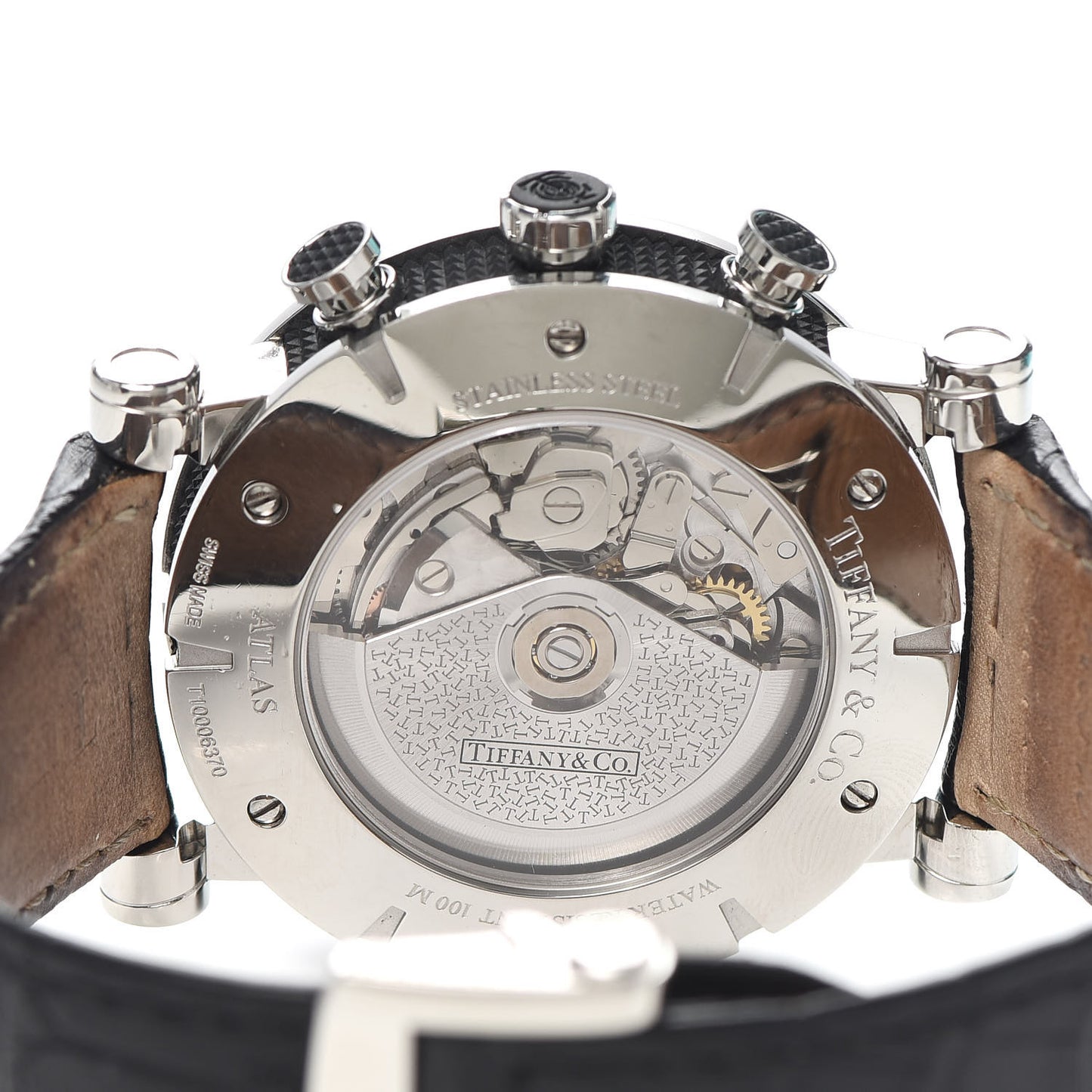 Stainless Steel Alligator 42mm Atlas Chronograph Automatic Watch