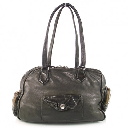 Prada Leather Handbag Navy 3 of 14