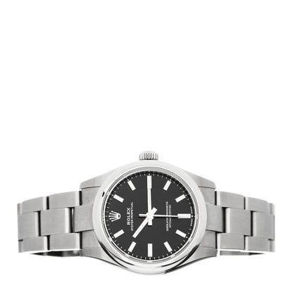 Rolex Stainless Steel 31mm Oyster Perpetual Watch Bright Black 277200 2 of 4