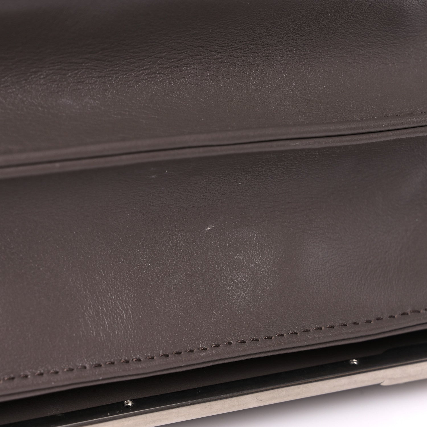 Prada Soft Calfskin Impunture Diagramme Cahier Bag Bambu 12 of 15