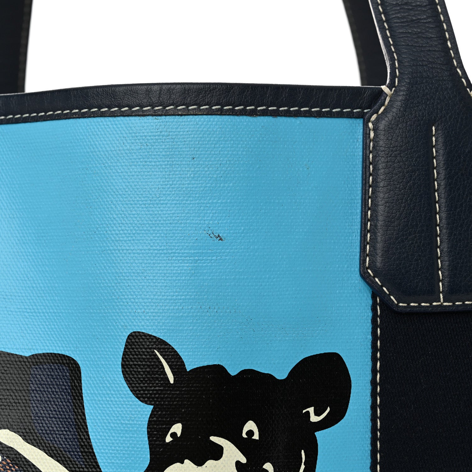 Goyard Goyardine Villette Tote Blue 13 of 14