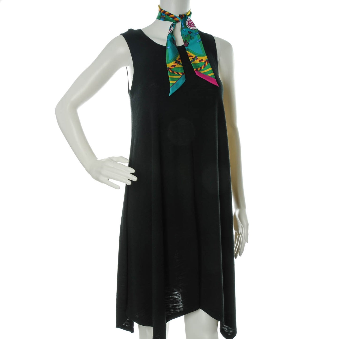 Silk Grande Tenue Twilly Rose Vif Vert Jaune D' Or