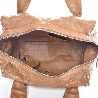 Chanel Caviar Quilted CC Timeless Bowler Dark Beige 5 of 7