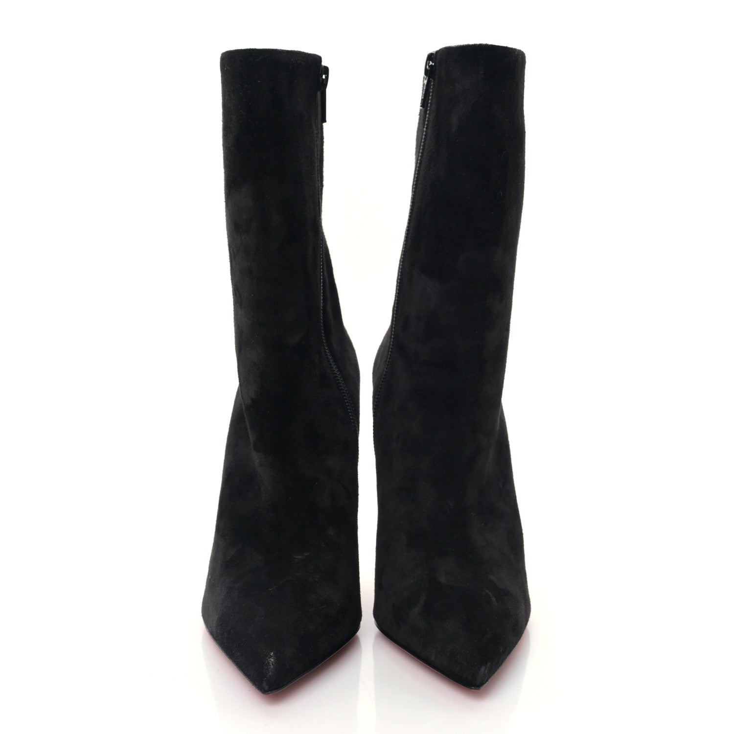 Christian Louboutin Suede Lipbooty 100 Booties 37 Black 2 of 7