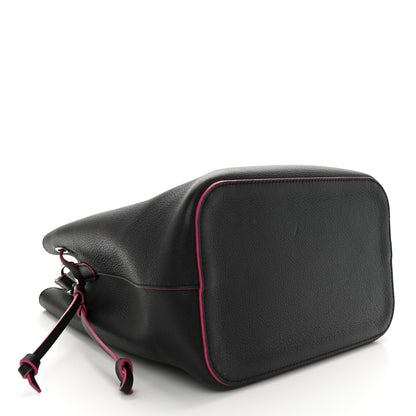 Louis Vuitton Calfskin Lockme Bucket Black 4 of 13