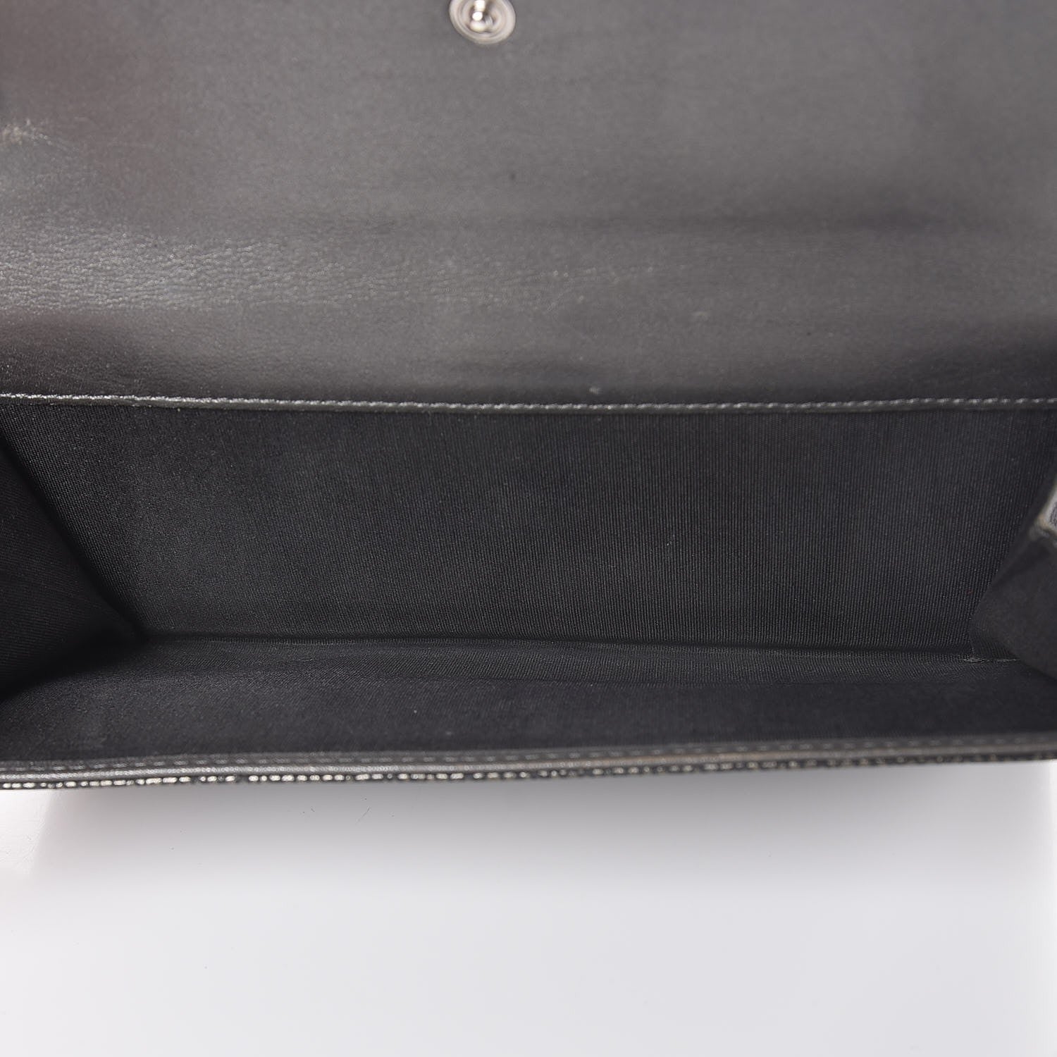 Chanel Metallic Caviar Timeless CC Large Gusset Flap Wallet Dark Silver 6 of 15