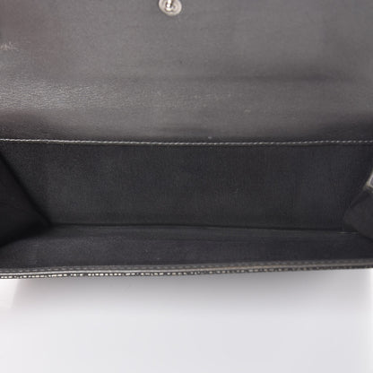 Chanel Metallic Caviar Timeless CC Large Gusset Flap Wallet Dark Silver 6 of 15