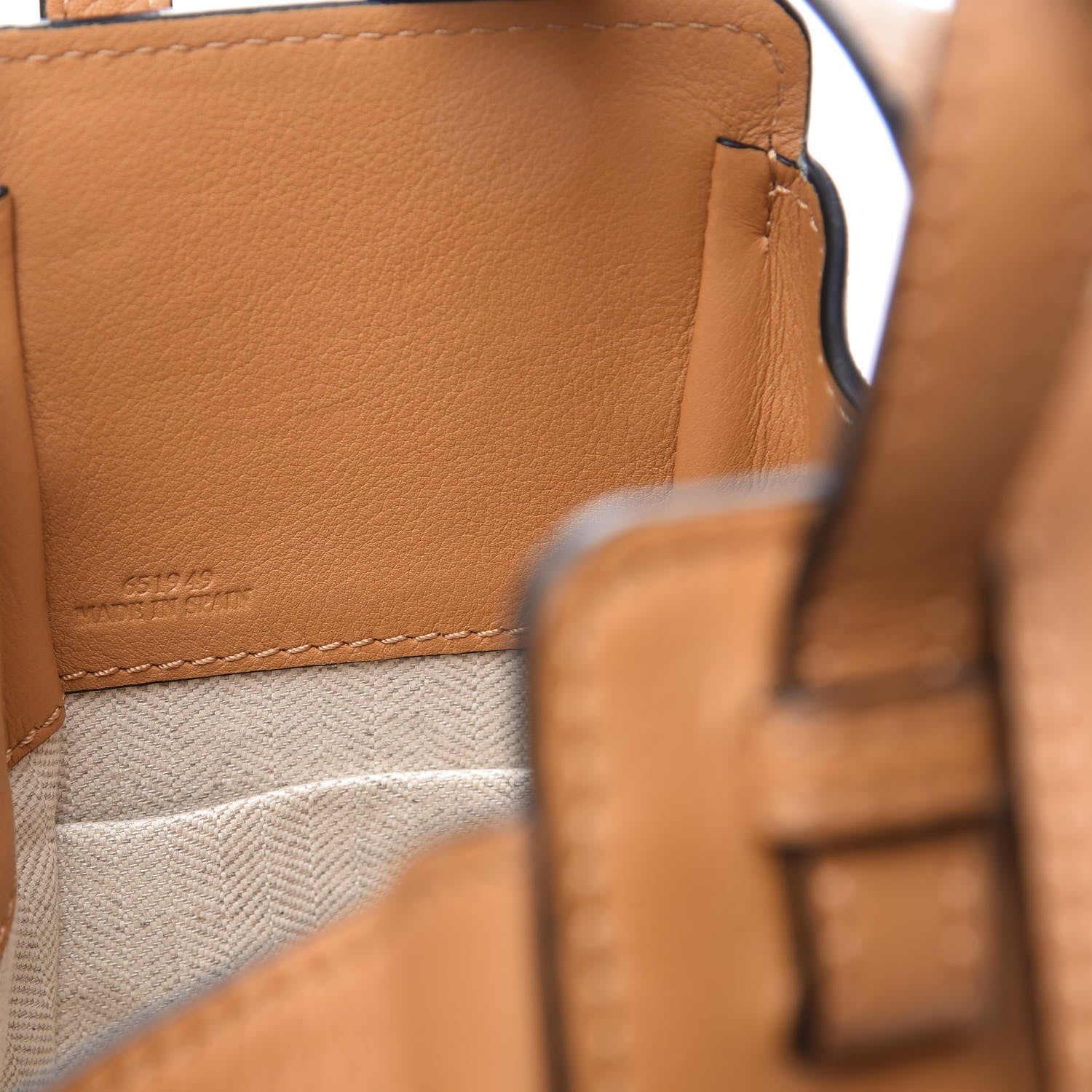 Loewe Calfskin Nubuck Mini Hammock Shoulder Bag Honey 6 of 12