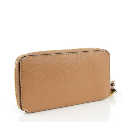 Chloe Grained Calfskin Marcie Long Zip Around Wallet Nut 3 of 7