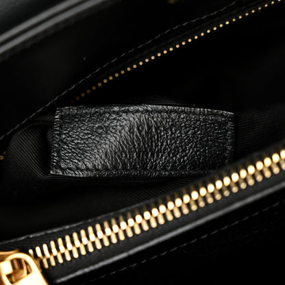 Saint Laurent Calfskin Y Quilted Monogram Medium Loulou Chain Satchel Black 7 of 10