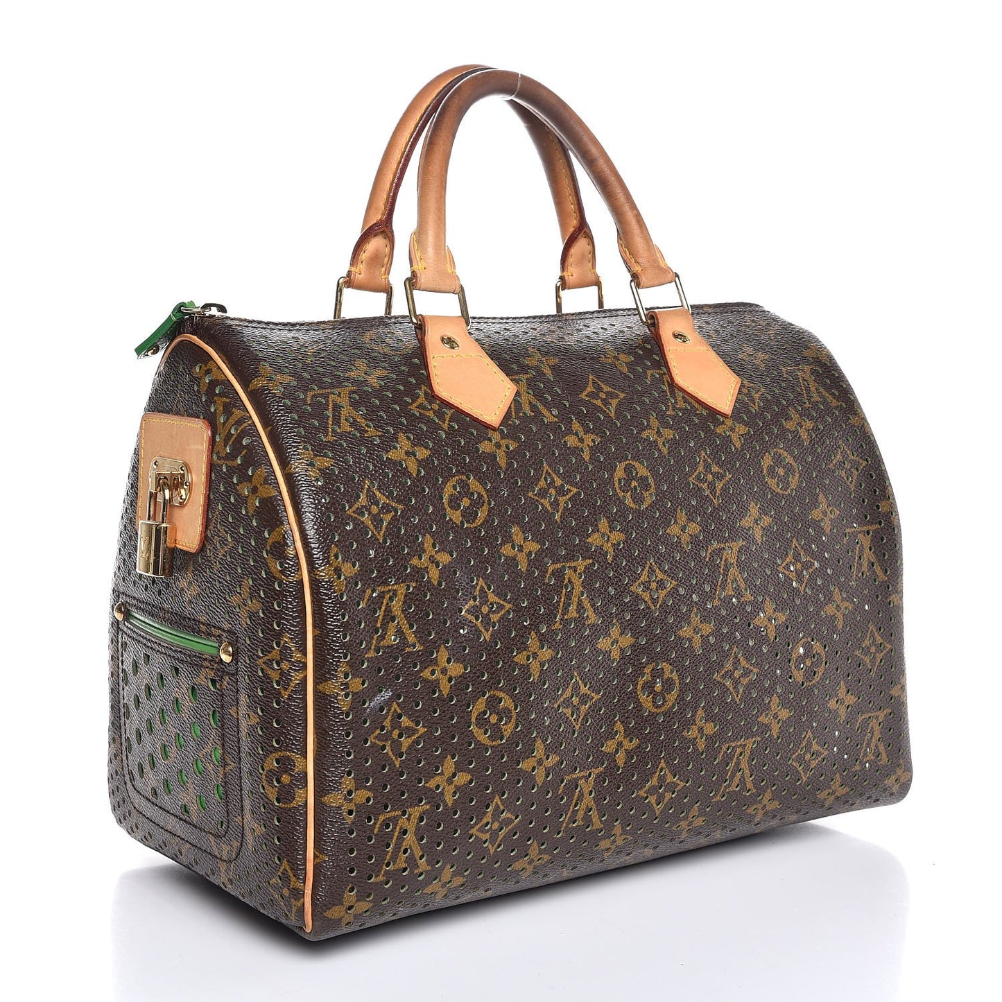 Monogram Perforated Speedy 30 Green