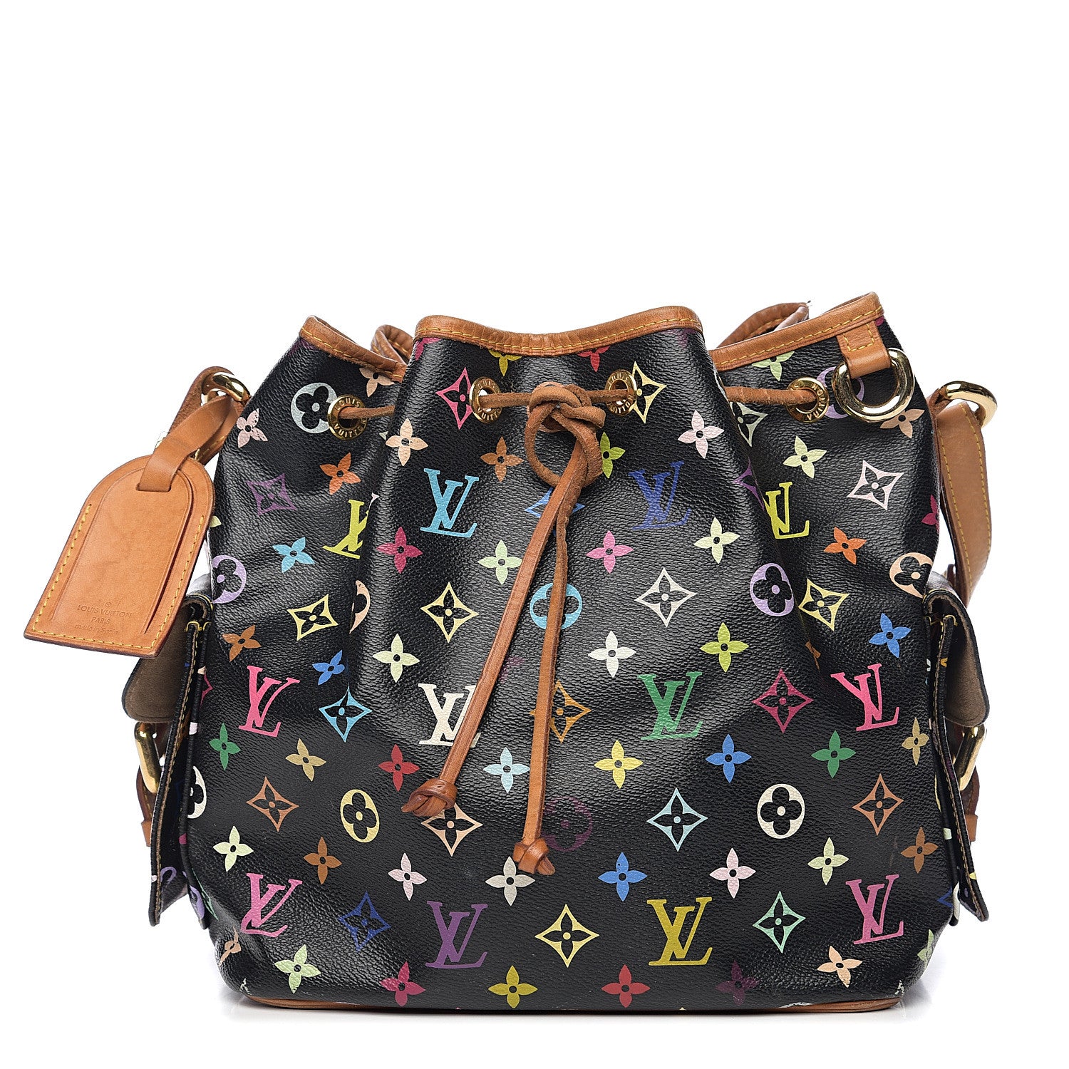 Louis Vuitton Monogram Multicolor Petit Noe Black 1 of 14