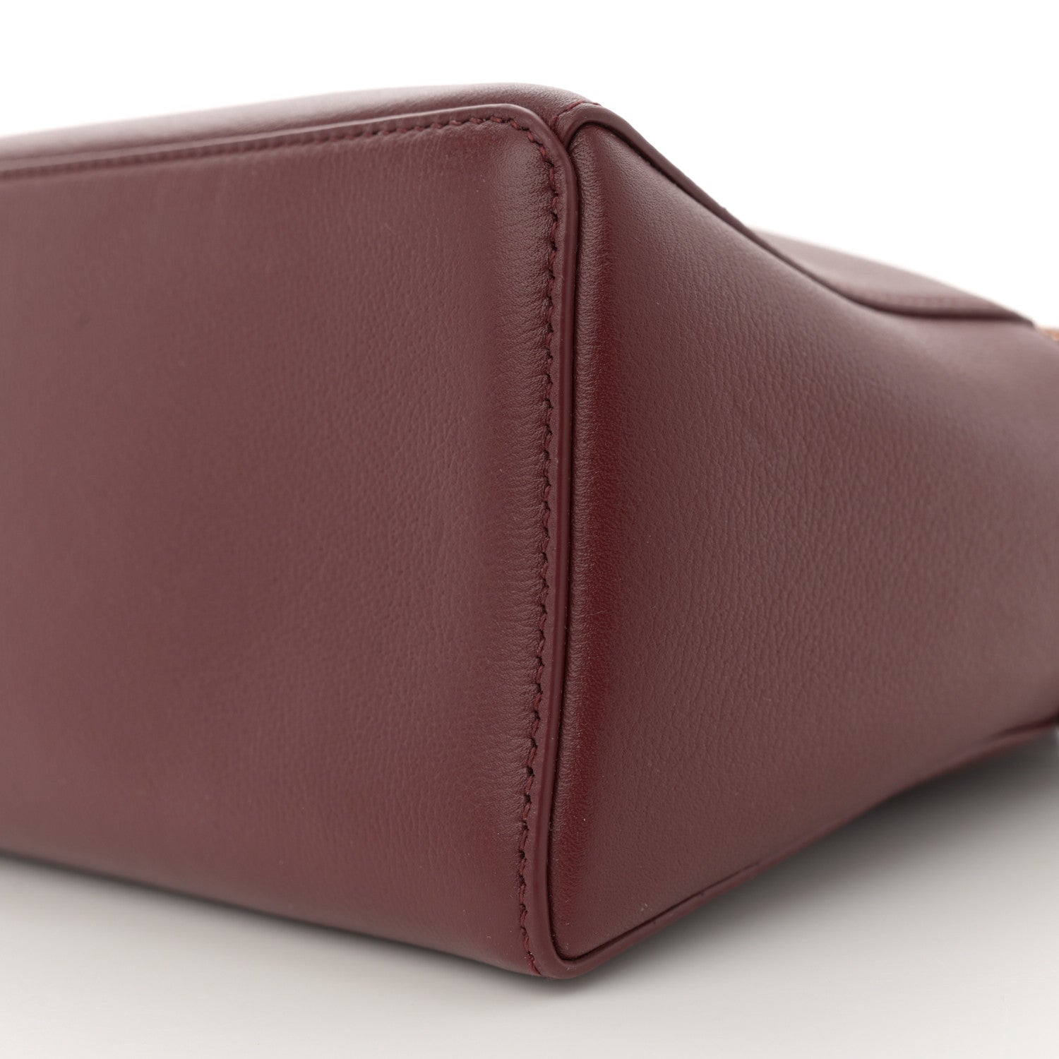 Loro Piana Saddle Calfskin Extra Bag L27 Azuki Beans 9 of 10