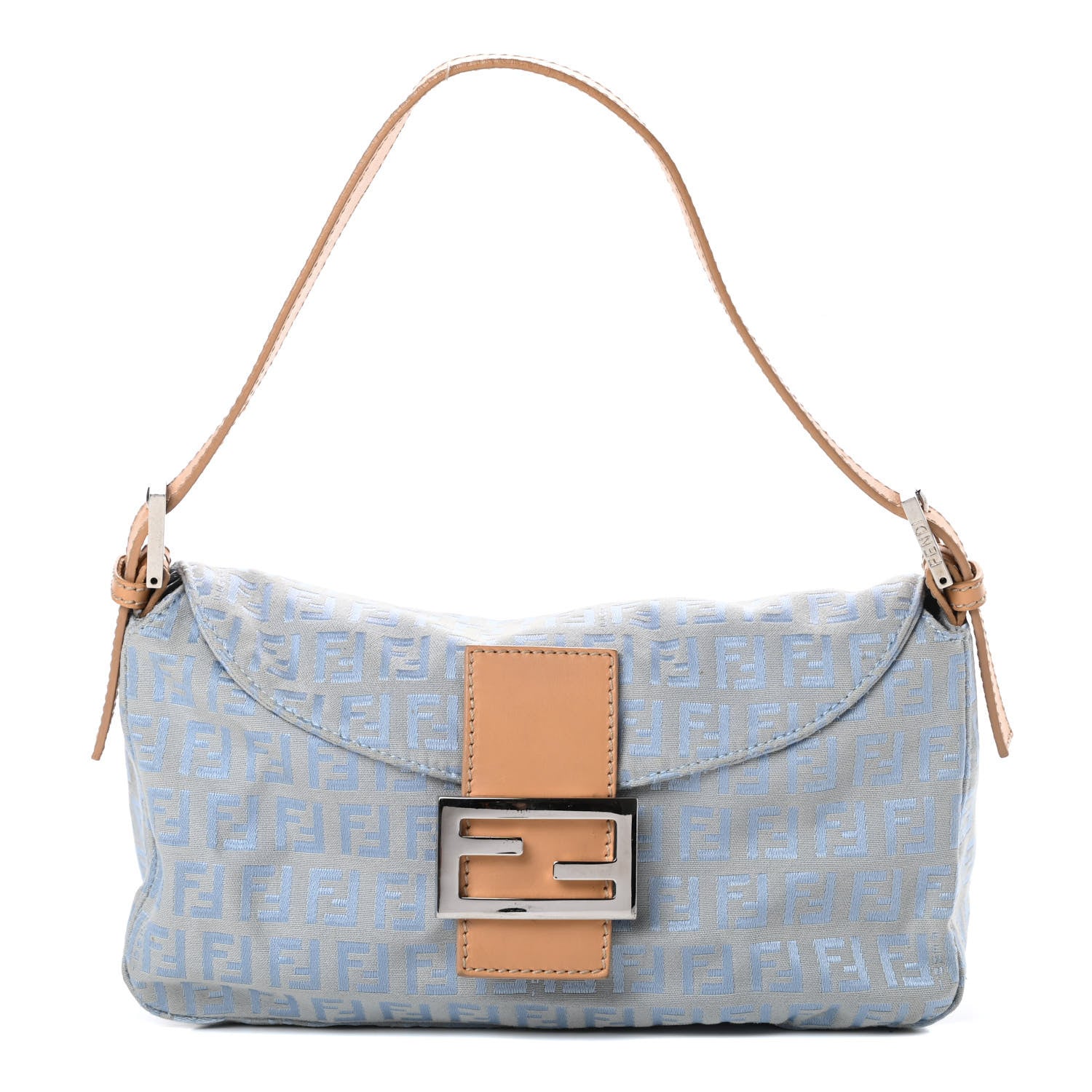 Fendi Zucchino Baguette Blue 1 of 13
