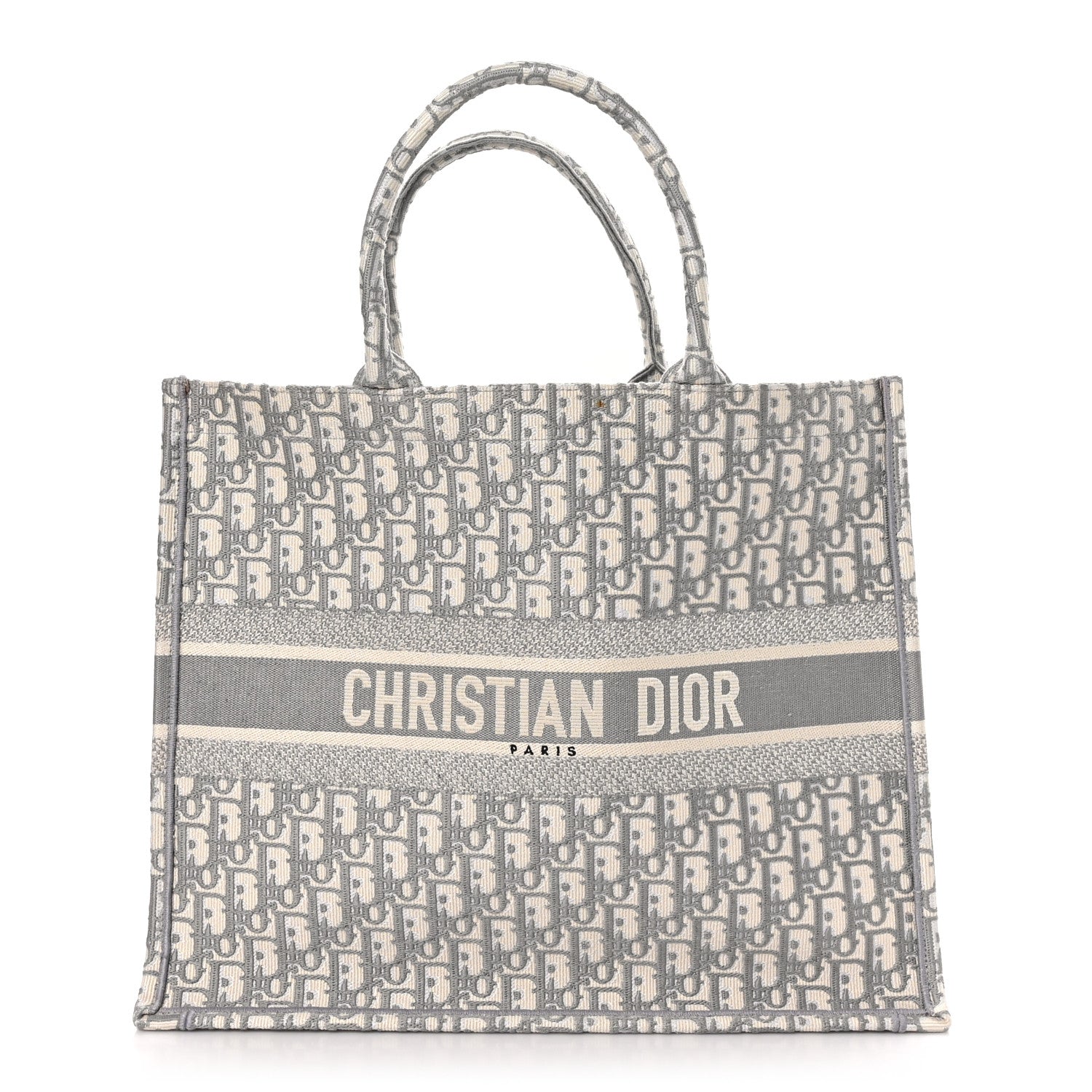 Christian Dior Oblique Large Book Tote Grey 1 of 11