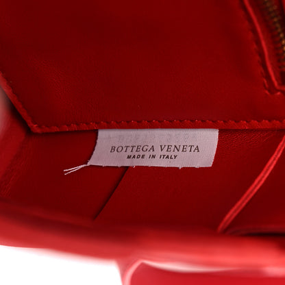 Bottega Veneta Lambskin Maxi Intrecciato Cassette Crossbody Bag Bright Red 6 of 10