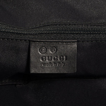 Gucci Horsebit Embossed Full Moon Tote Black 6 of 7