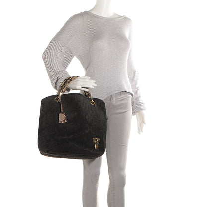 Louis Vuitton Monogram Python Suede Embossed Whisper GM Khol 2 of 7