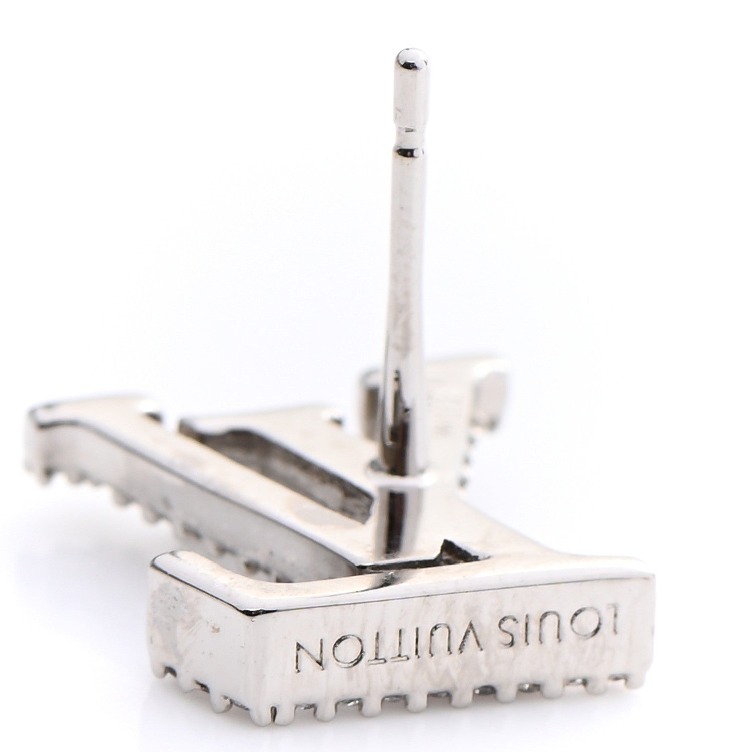 Louis Vuitton Crystal LV Iconic Earrings Silver 4 of 6