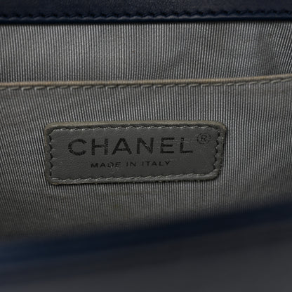Chanel Calfskin Double Stitch Medium Boy Flap Marine 6 of 14