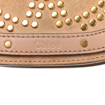 Chloe Calfskin Suede Small Constellation Studs Nile Bracelet Bag Blush Nude 7 of 9