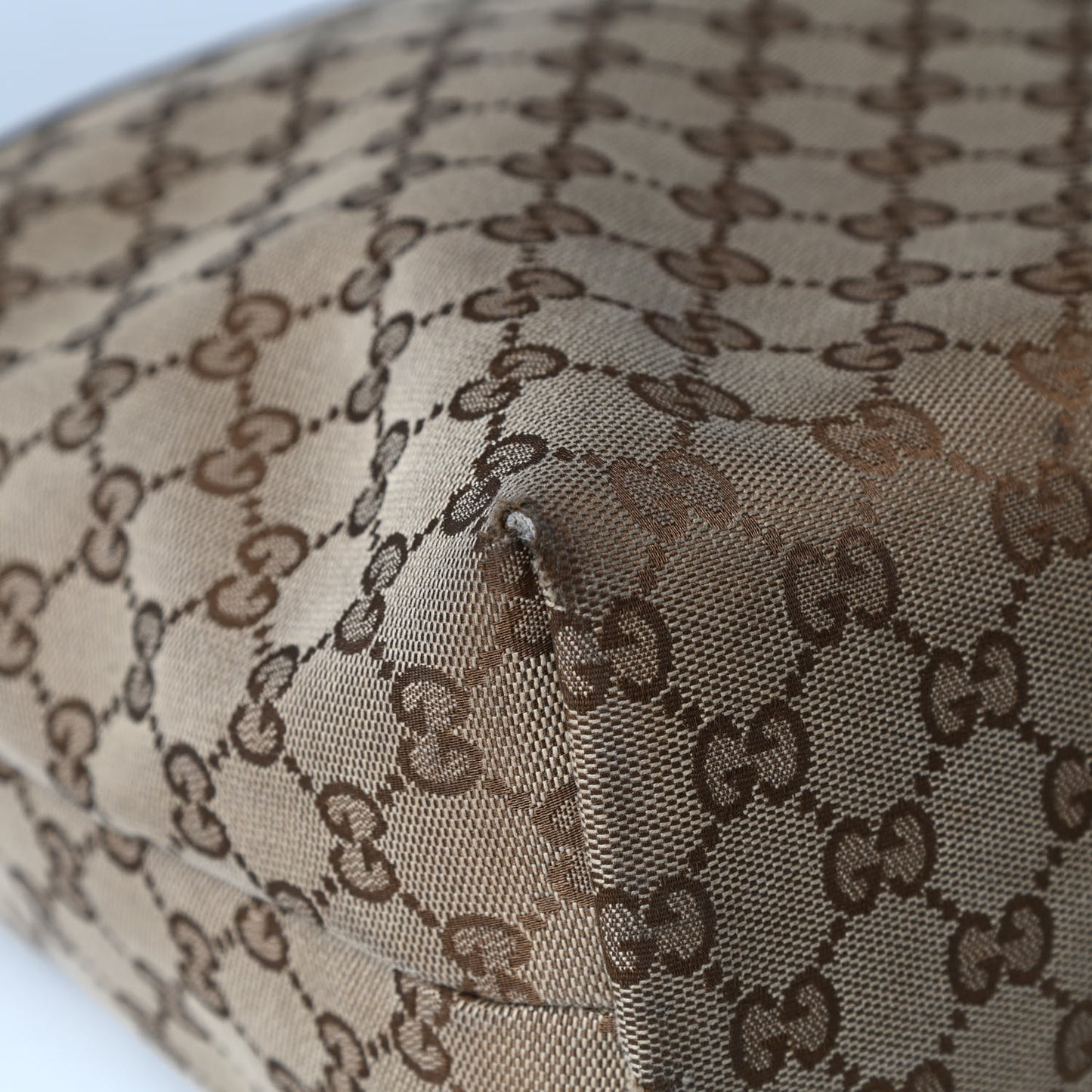 Monogram Web Medium Flat Messenger Bag Brown