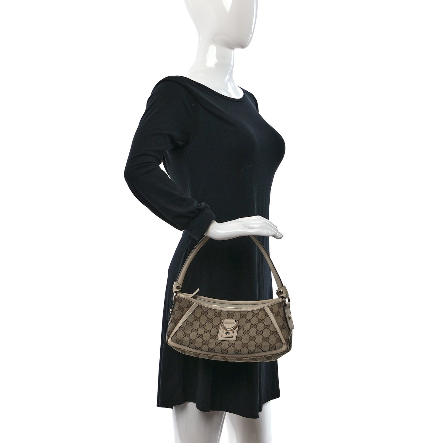 Monogram D Ring Abbey Pochette Off White