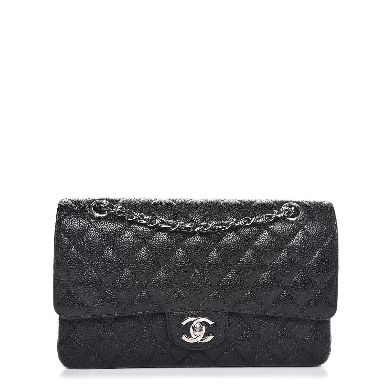 Chanel Caviar Quilted Medium Double Flap Black 1 of 9