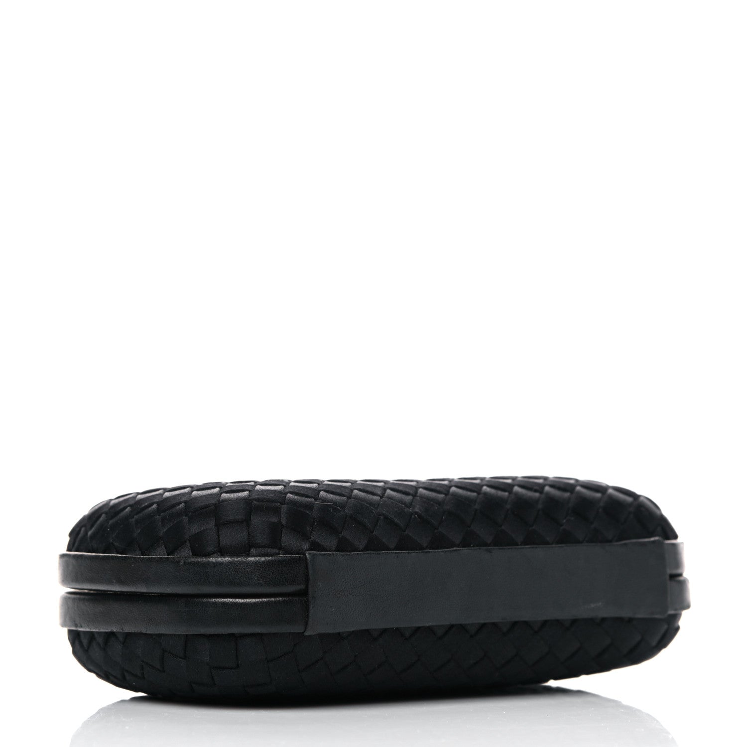 Bottega Veneta Satin Intreccio Impero Knot Clutch Black 4 of 18