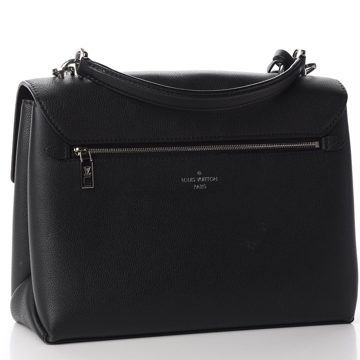 Soft Calfskin My Lockme Top Handle Black