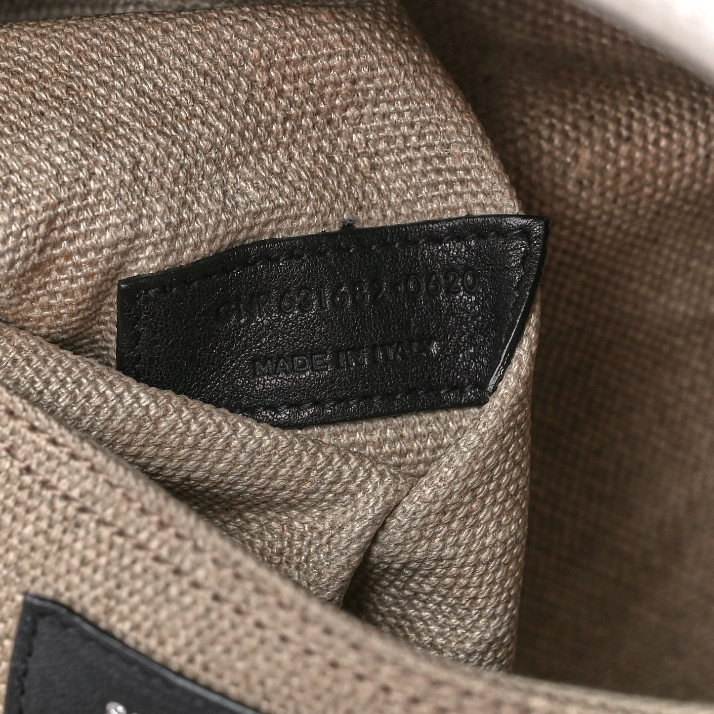 Linen Calfskin Rive Gauche North South Tote Optic White