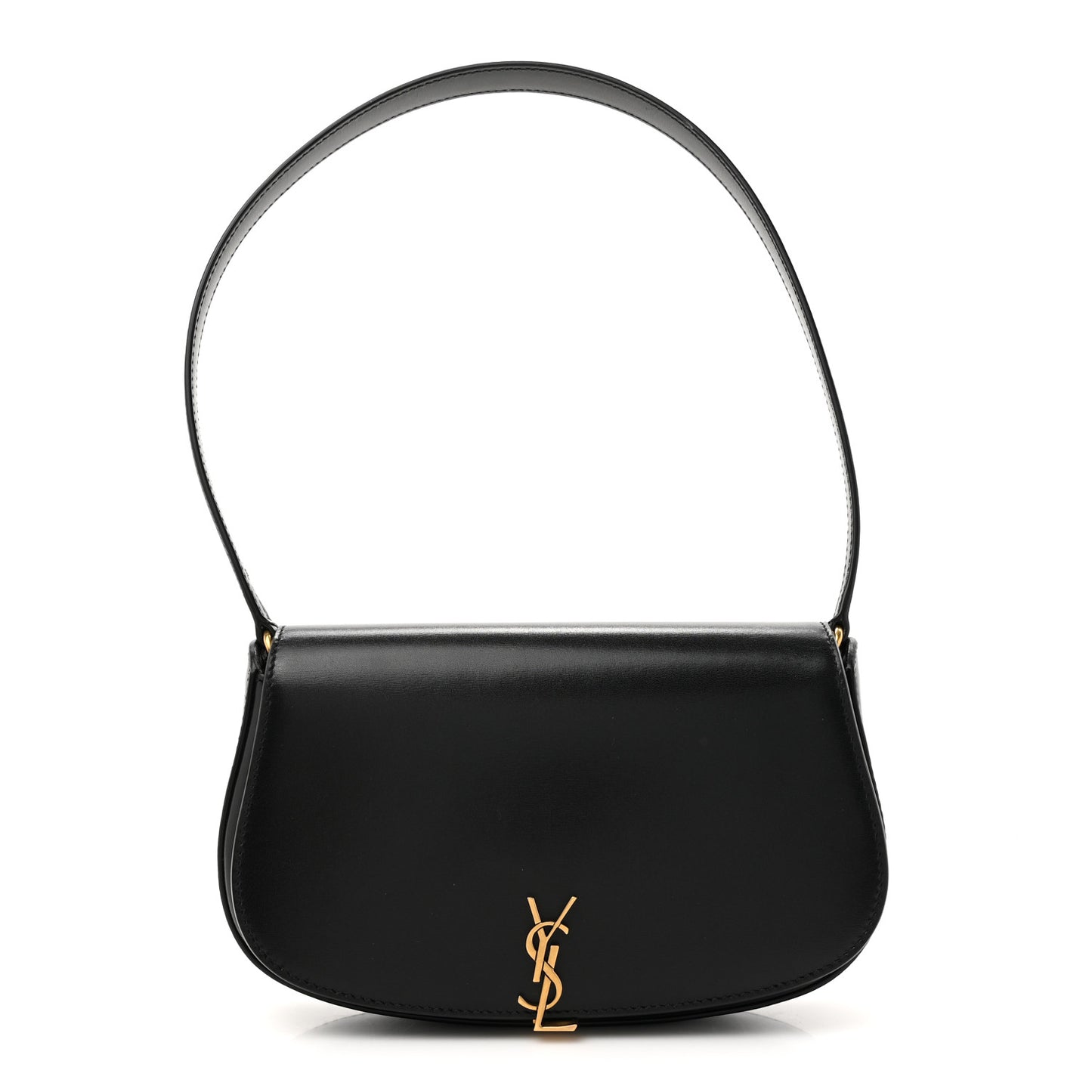 Box Calfskin Mini Voltaire Shoulder Bag Black