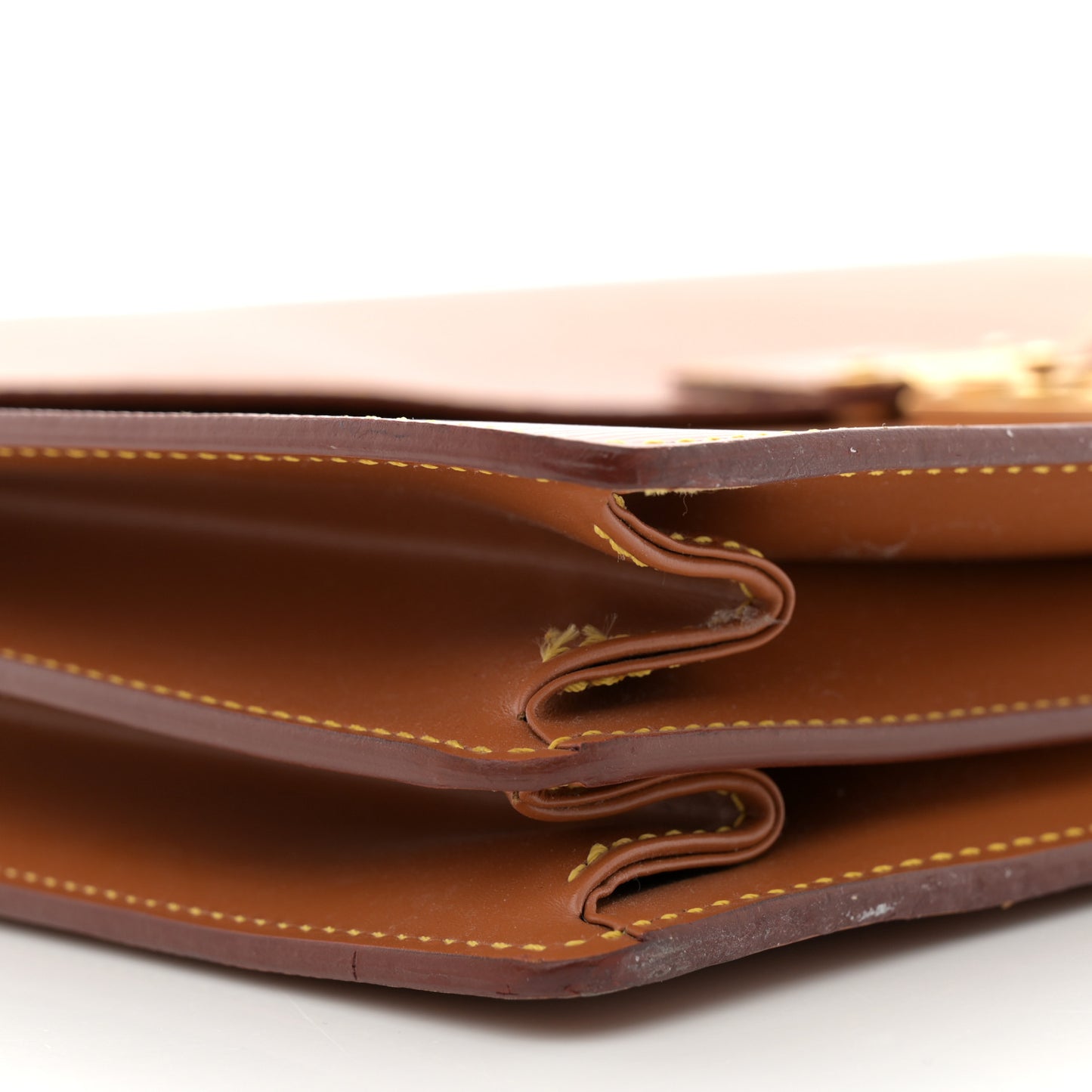 Epi Serviette Ambassadeur Briefcase Gold