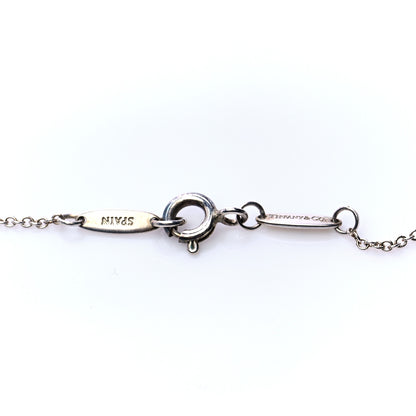 Tiffany Sterling Silver Elsa Peretti Letter I Pendant Necklace 5 of 6