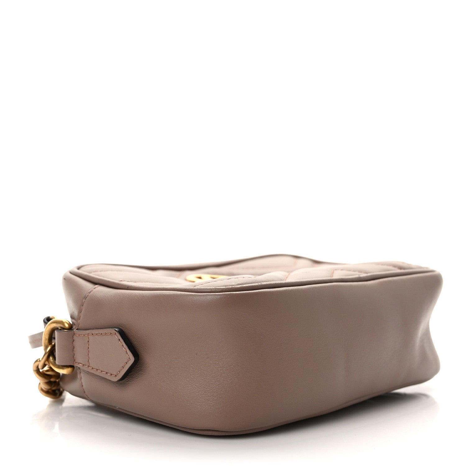 Gucci Calfskin Matelasse Mini GG Marmont Chain Shoulder Bag Porcelain Rose 4 of 14