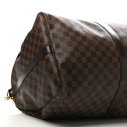 Louis Vuitton Damier Ebene Keepall Bandouliere 55 9 of 16